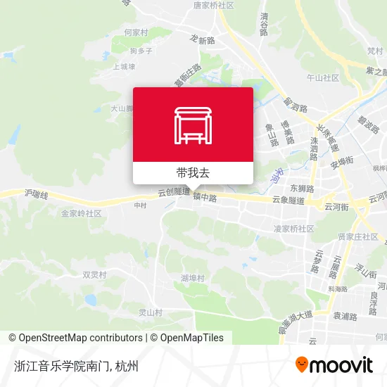 浙江音乐学院南门地图