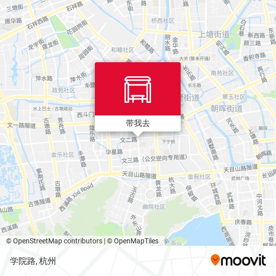 学院路地图