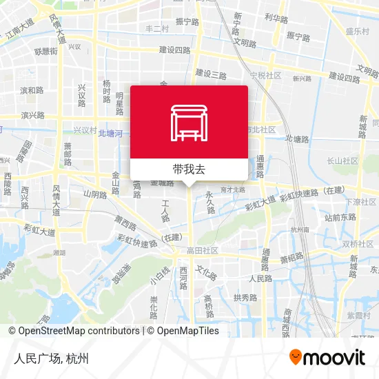 人民广场地图