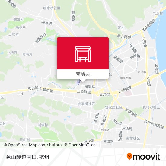 象山隧道南口地图