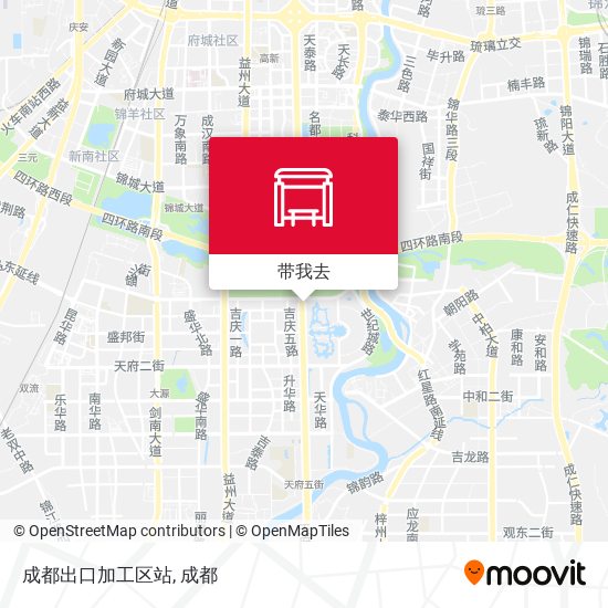 成都出口加工区站地图