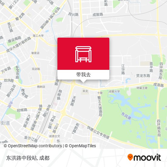 东洪路中段站地图