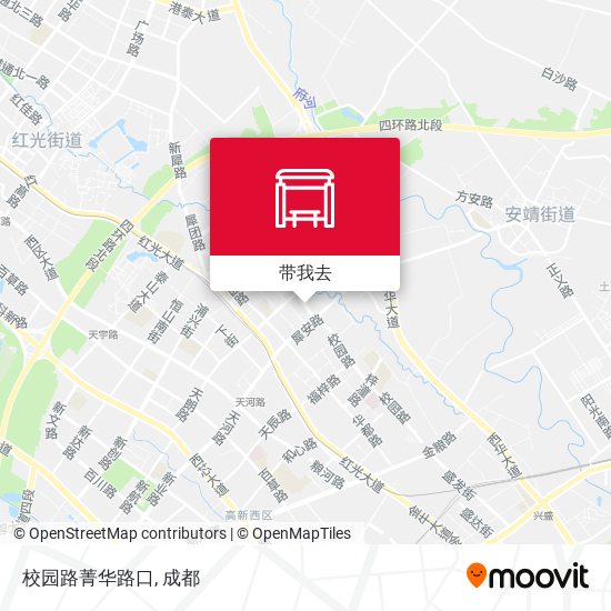 校园路菁华路口地图