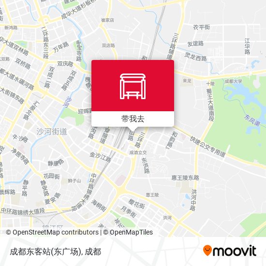 成都东客站(东广场)地图