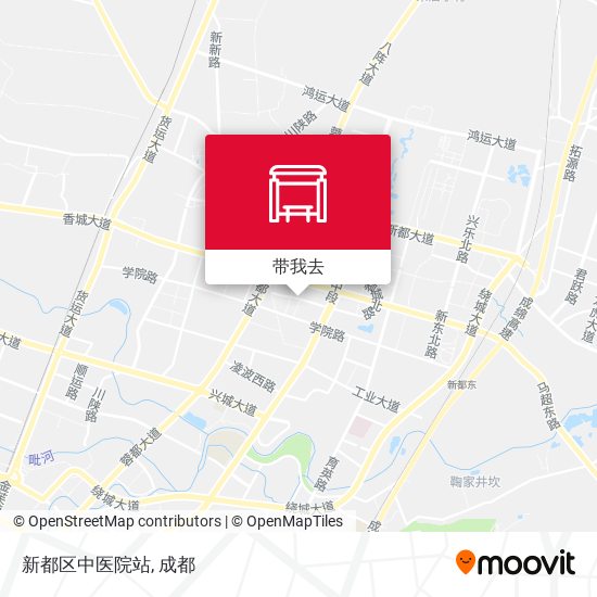 新都区中医院站地图