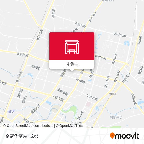 金冠华庭站地图