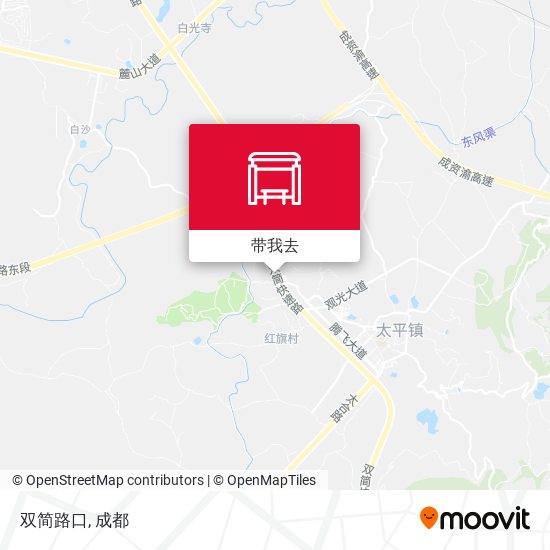 双简路口地图