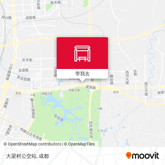 大梁村公交站地图