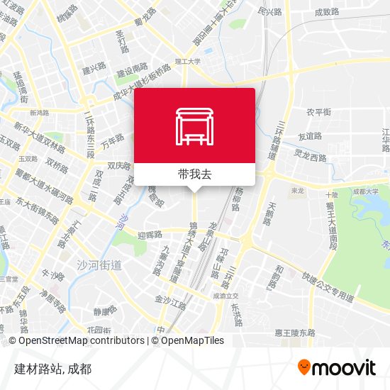 建材路站地图
