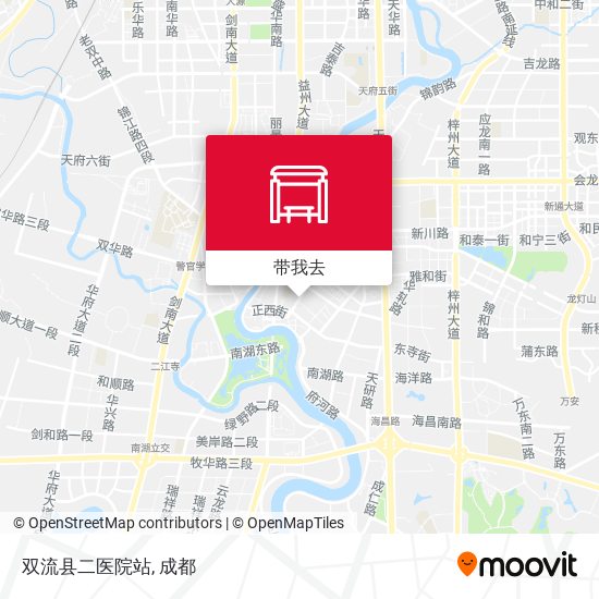 双流县二医院站地图