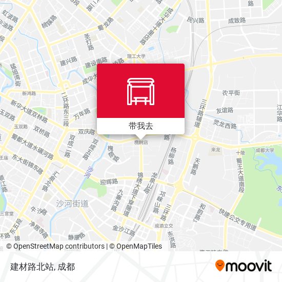 建材路北站地图