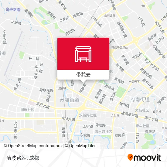 清波路站地图