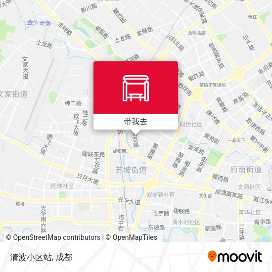 清波小区站地图