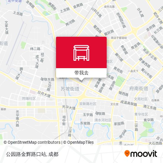 公园路金辉路口站地图