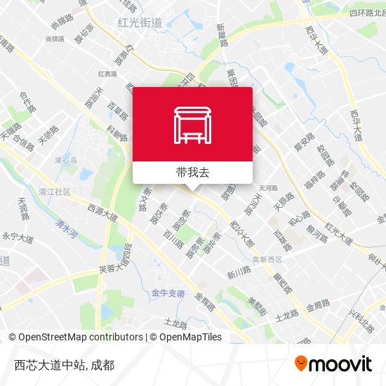 西芯大道中站地图