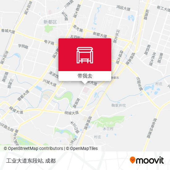 工业大道东段站地图