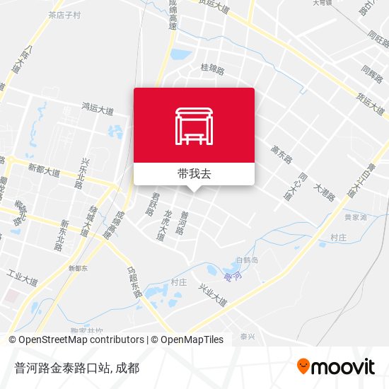 普河路金泰路口站地图