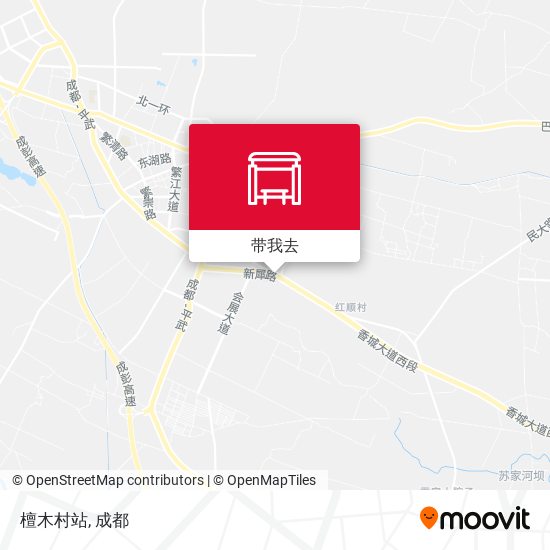檀木村站地图
