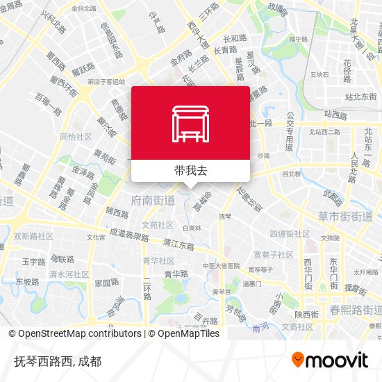 抚琴西路西地图