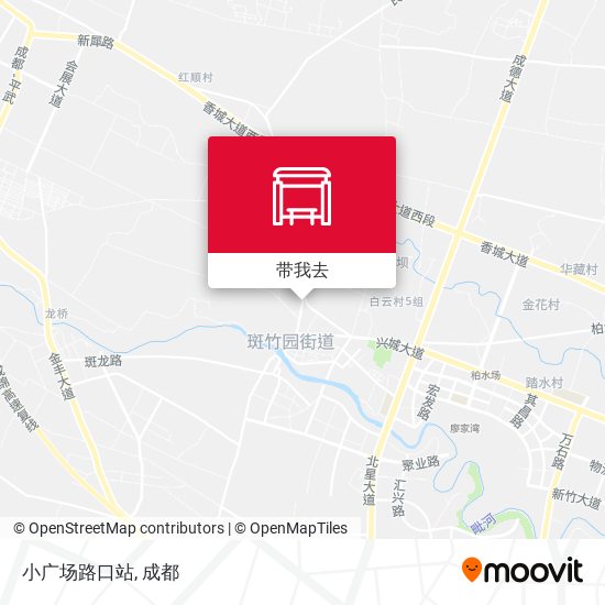 小广场路口站地图