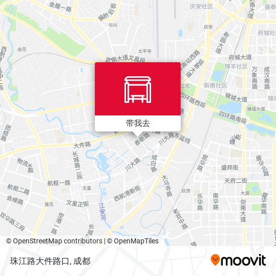 珠江路大件路口地图