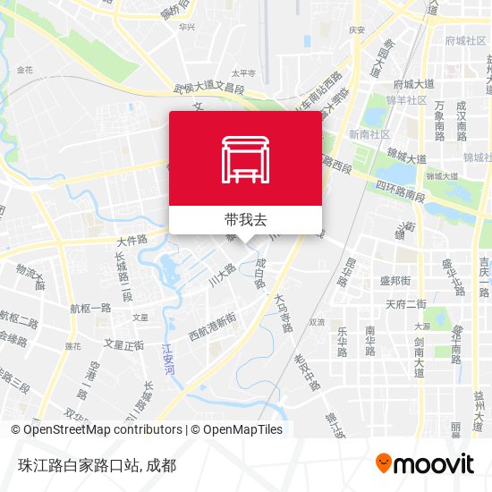 珠江路白家路口站地图