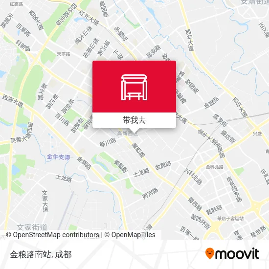 金粮路南站地图