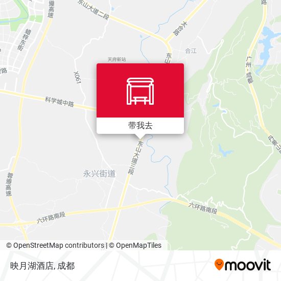 映月湖酒店地图