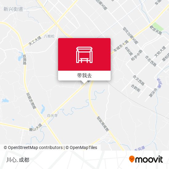 川心地图