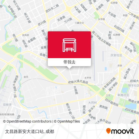 文昌路新安大道口站地图