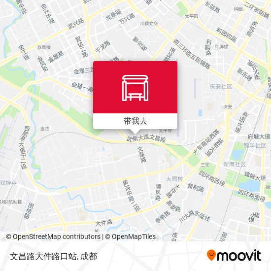文昌路大件路口站地图