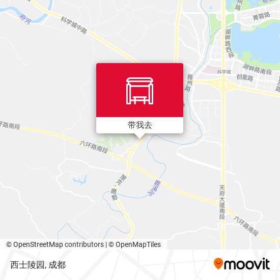 西士陵园地图