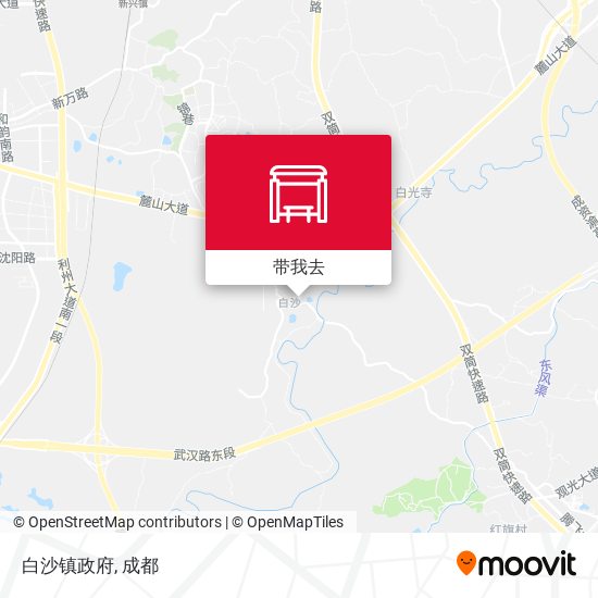 白沙镇政府地图