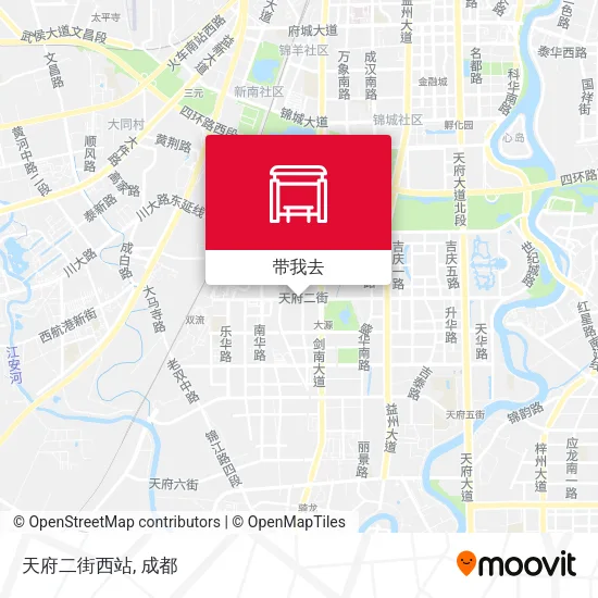 天府二街西站地图