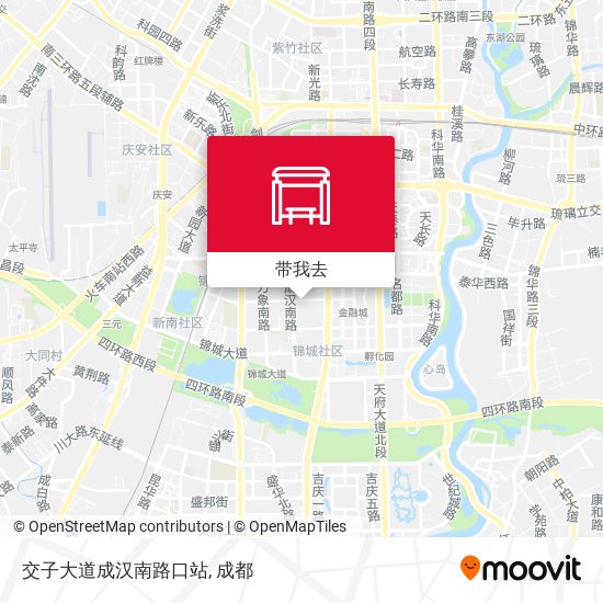 交子大道成汉南路口站地图