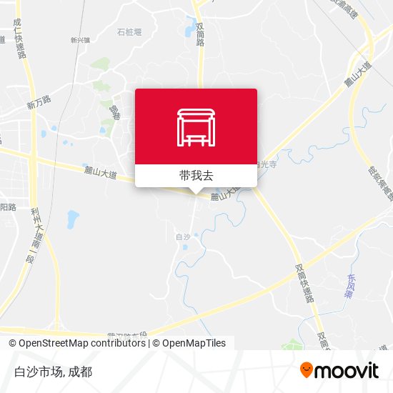 白沙市场地图