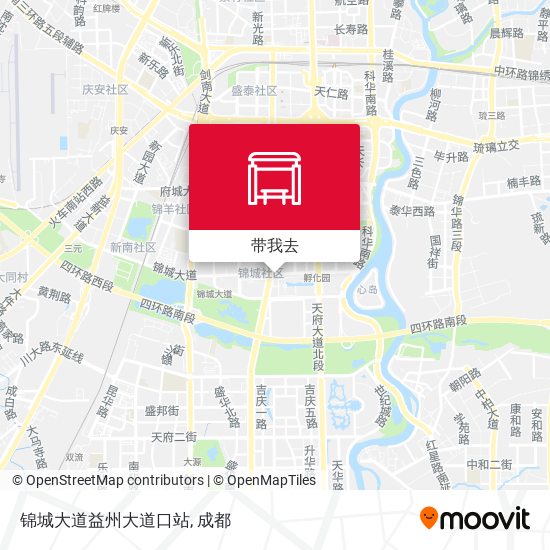 锦城大道益州大道口站地图