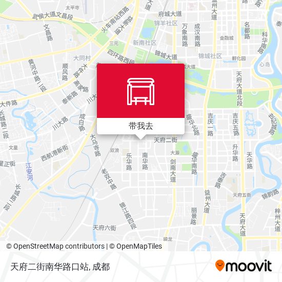 天府二街南华路口站地图