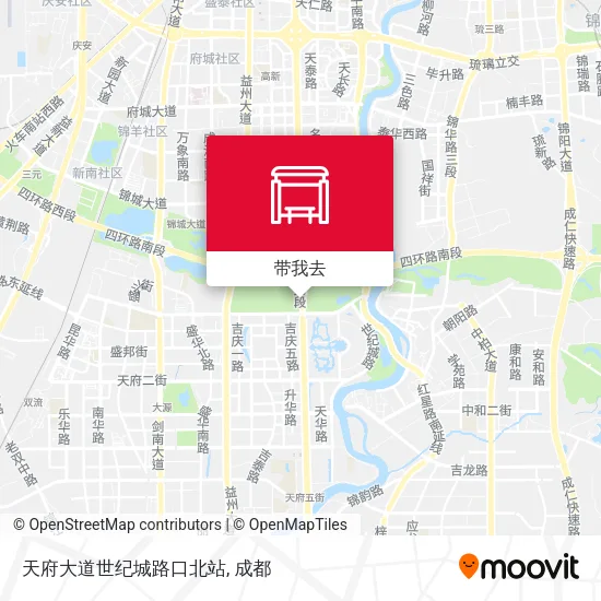 天府大道世纪城路口北站地图