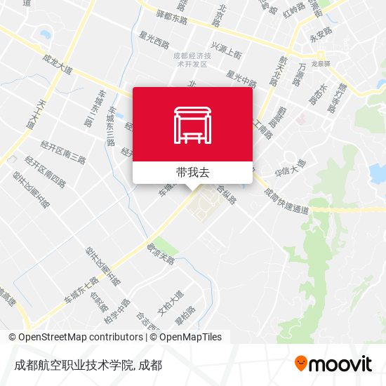 成都航空职业技术学院地图