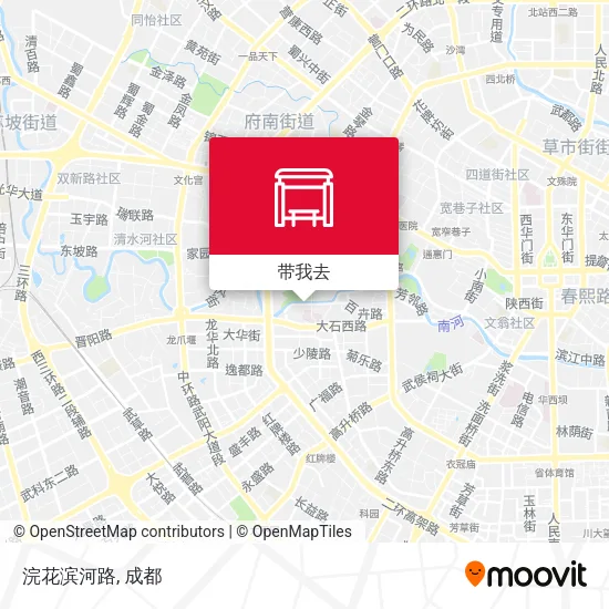 浣花滨河路地图