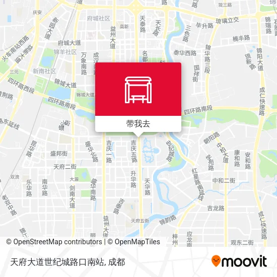 天府大道世纪城路口南站地图