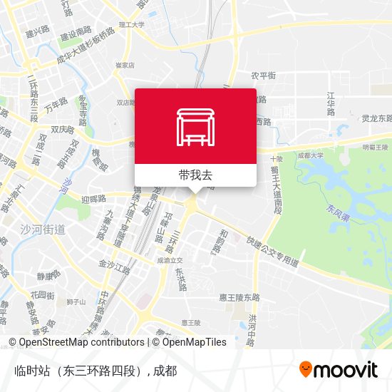 临时站（东三环路四段）地图
