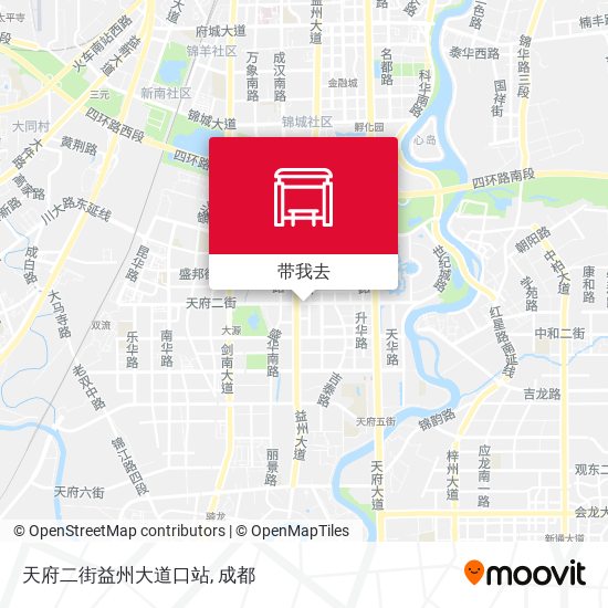 天府二街益州大道口站地图