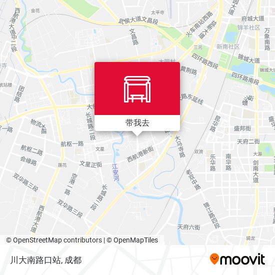 川大南路口站地图