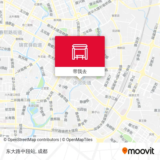 东大路中段站地图