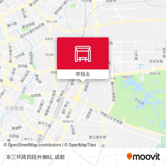 东三环路四段外侧站地图