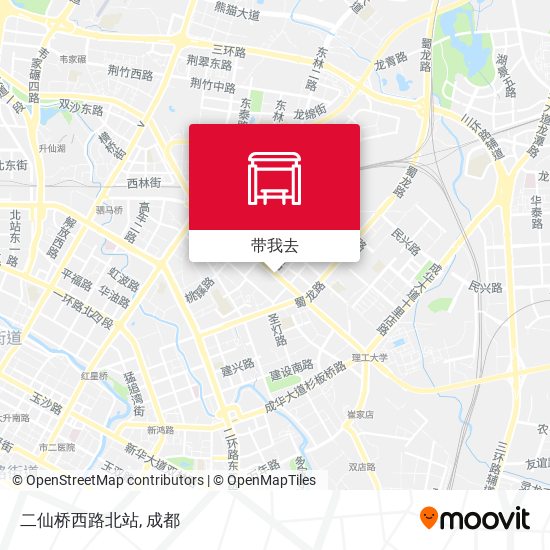 二仙桥西路北站地图
