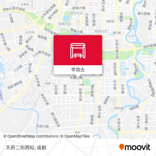 天府二街西站地图
