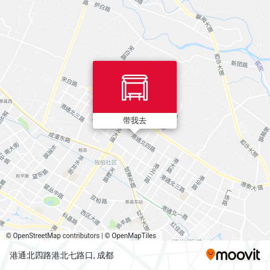 港通北四路港北七路口地图